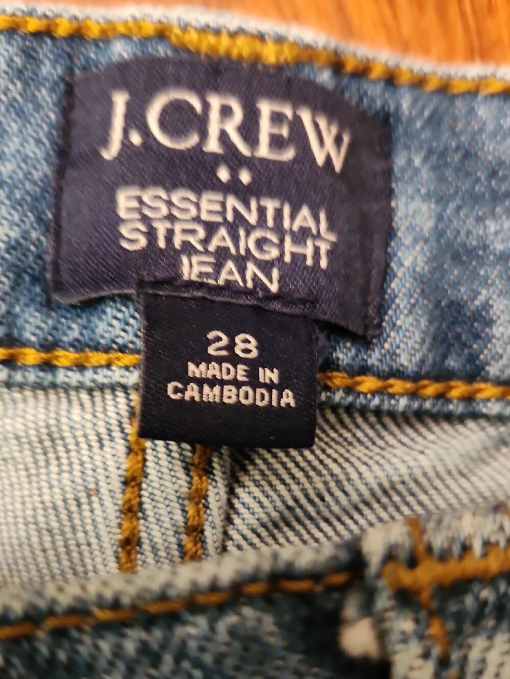 J. Crew Men's Medium Blue Straight Carpenter Jeans Inseam 25